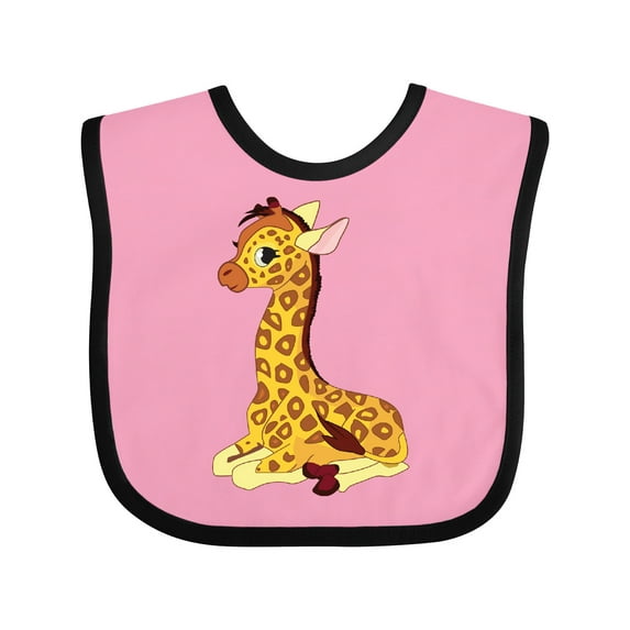 Inktastic Giraffe Boys or Girls Baby Bib