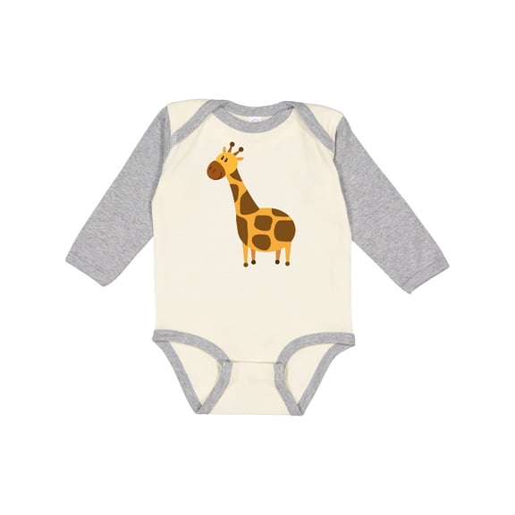 Inktastic Giraffe Jungle Zoo Animal Boys or Girls Long Sleeve Baby Bodysuit