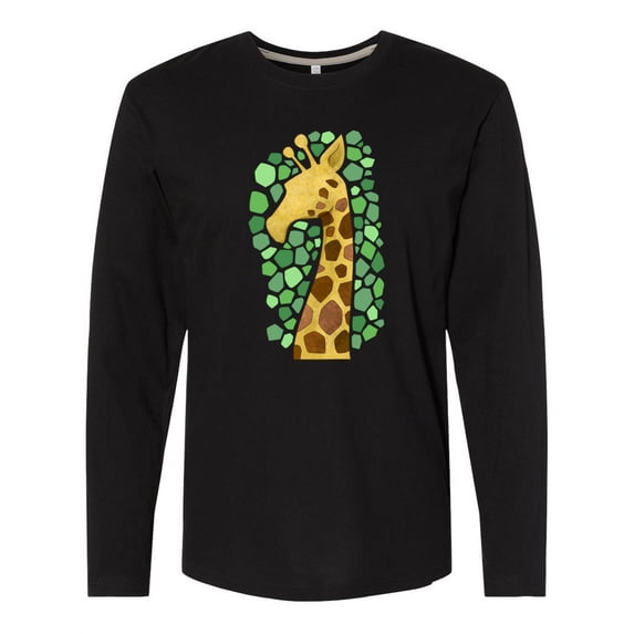 Inktastic Giraffe Silhouette Long Sleeve T-Shirt