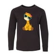 thumbnail image 1 of Inktastic Giraffe With Blue Sunglasses, Cute Giraffe Long Sleeve Youth T-Shirt, 1 of 5