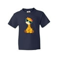 thumbnail image 1 of Inktastic Giraffe With Blue Sunglasses, Cute Giraffe Youth T-Shirt, 1 of 5
