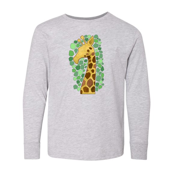 Inktastic Giraffe silhouette Long Sleeve Youth T-Shirt