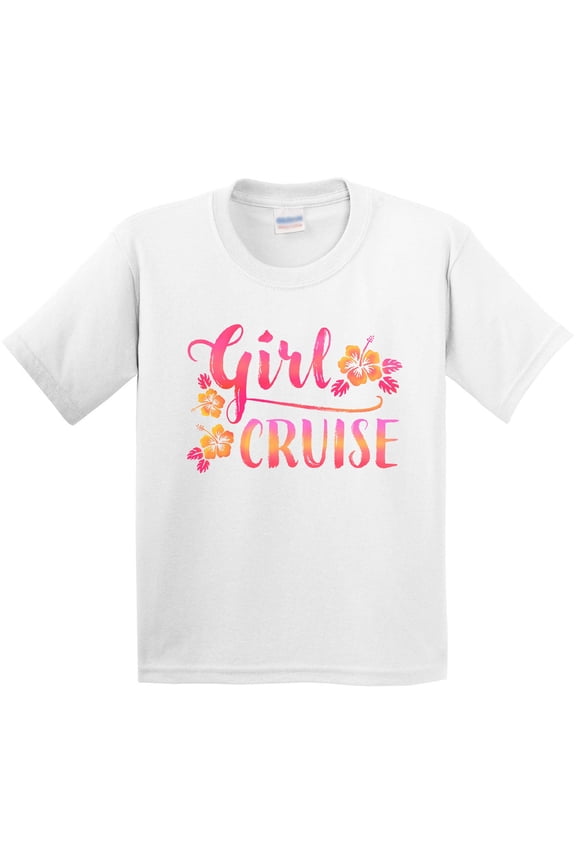 Girl Cruise with Flowers Youth T-Shirt