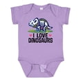 thumbnail image 1 of Inktastic Girl Dinosaur I Love Dinosaurs Girls Baby Bodysuit, 1 of 5
