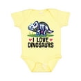 thumbnail image 1 of Inktastic Girl Dinosaur I Love Dinosaurs Girls Baby Bodysuit, 1 of 5