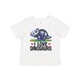 thumbnail image 1 of Inktastic Girl Dinosaur I Love Dinosaurs Girls Baby T-Shirt, 1 of 5