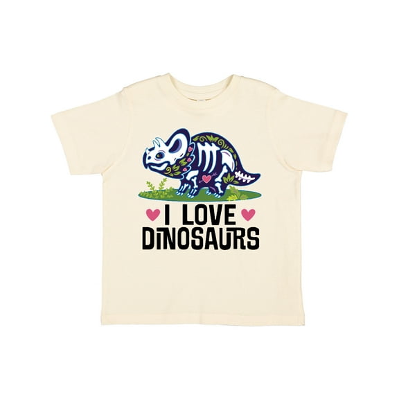 Inktastic Girl Dinosaur I Love Dinosaurs Girls Toddler T-Shirt