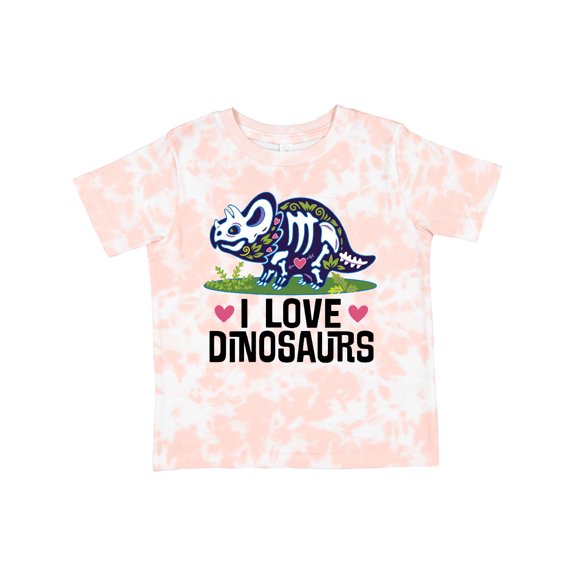 Inktastic Girl Dinosaur I Love Dinosaurs Girls Toddler T-Shirt
