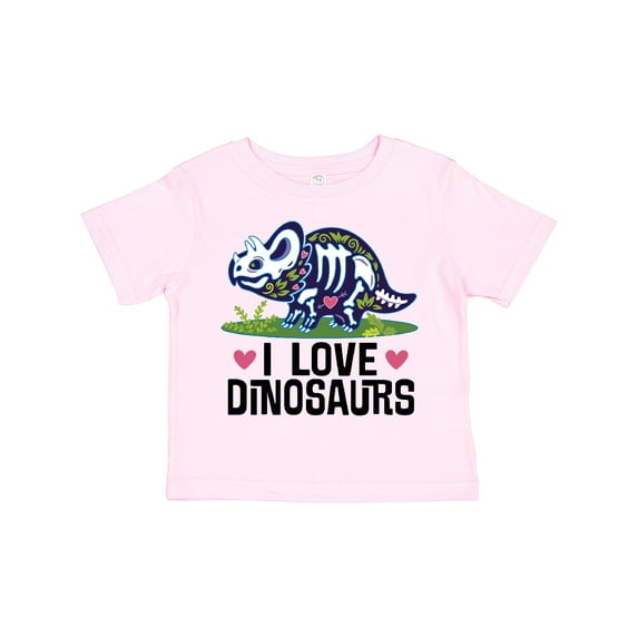 Inktastic Girl Dinosaur I Love Dinosaurs Girls Toddler T-Shirt