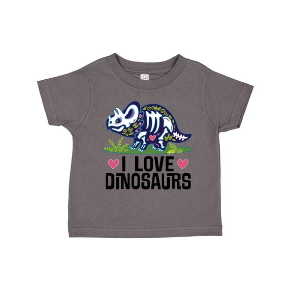 Inktastic Girl Dinosaur I Love Dinosaurs Girls Toddler T-Shirt