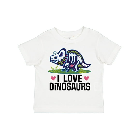 Inktastic Girl Dinosaur I Love Dinosaurs Girls Toddler T-Shirt