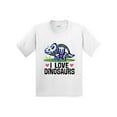 thumbnail image 1 of Inktastic Girl Dinosaur I Love Dinosaurs Youth T-Shirt, 1 of 5