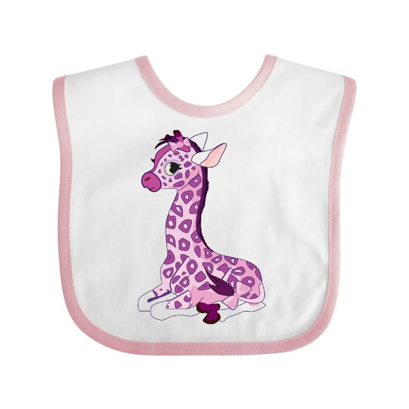 Inktastic Girl Giraffe Boys or Girls Baby Bib