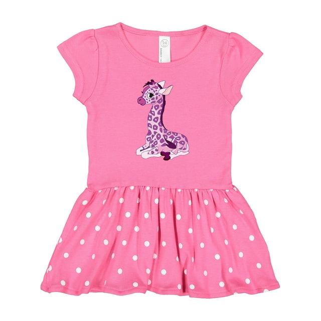 Inktastic Girl Giraffe Girls Toddler Dress