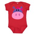 thumbnail image 1 of Inktastic Girl Hippo Girls Baby Bodysuit, 1 of 5