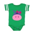 thumbnail image 1 of Inktastic Girl Hippo Girls Baby Bodysuit, 1 of 5