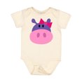 thumbnail image 1 of Inktastic Girl Hippo Girls Baby Bodysuit, 1 of 5