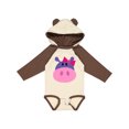 thumbnail image 1 of Inktastic Girl Hippo Girls Long Sleeve Baby Bodysuit, 1 of 5