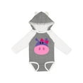 thumbnail image 1 of Inktastic Girl Hippo Girls Long Sleeve Baby Bodysuit, 1 of 5