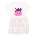 thumbnail image 1 of Inktastic Girl Hippo Girls Toddler Dress, 1 of 5