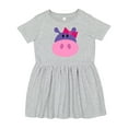thumbnail image 1 of Inktastic Girl Hippo Girls Toddler Dress, 1 of 5
