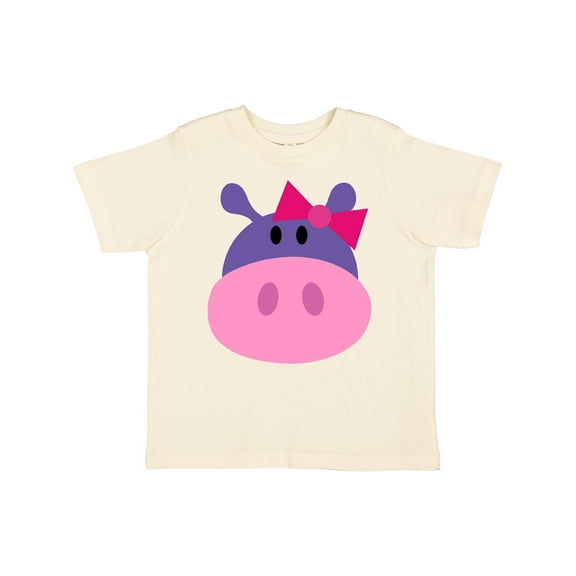 Inktastic Girl Hippo Girls Toddler T-Shirt