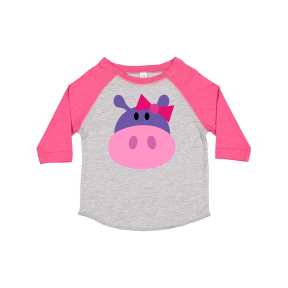 Inktastic Girl Hippo Girls Toddler T-Shirt