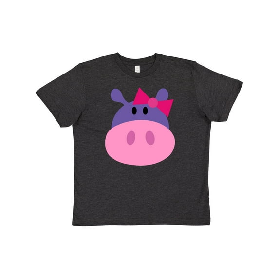 Inktastic Girl Hippo Youth T-Shirt