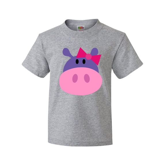 Inktastic Girl Hippo Youth T-Shirt