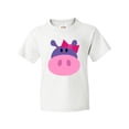 thumbnail image 1 of Inktastic Girl Hippo Youth T-Shirt, 1 of 5