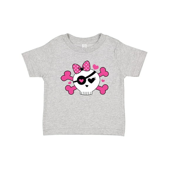 Inktastic Girl Pirate Skull Valentine Girls Baby T-Shirt