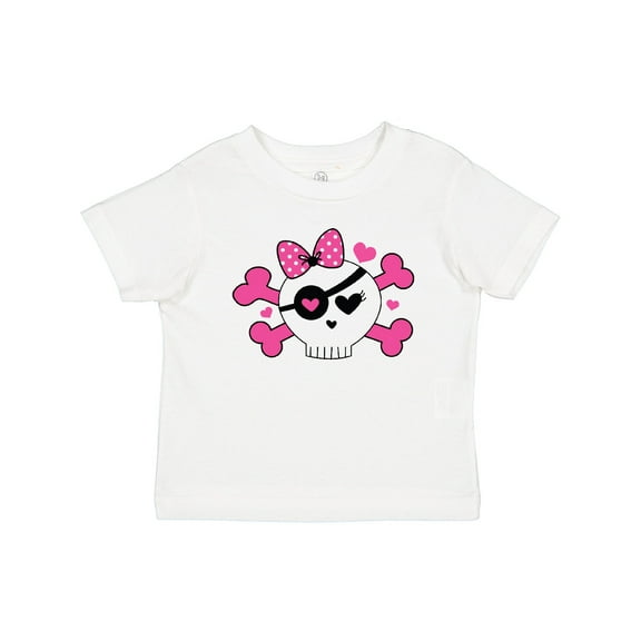 Inktastic Girl Pirate Skull Valentine Girls Baby T-Shirt