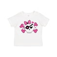 thumbnail image 1 of Inktastic Girl Pirate Skull Valentine Girls Toddler T-Shirt, 1 of 5