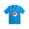 thumbnail image 1 of Inktastic Girl Pirate Skull Valentine Youth T-Shirt, 1 of 5