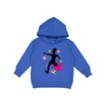 thumbnail image 1 of Inktastic Girl Playing Soccer Pink and Yellow Stars Toddler Hoodie, 1 of 4
