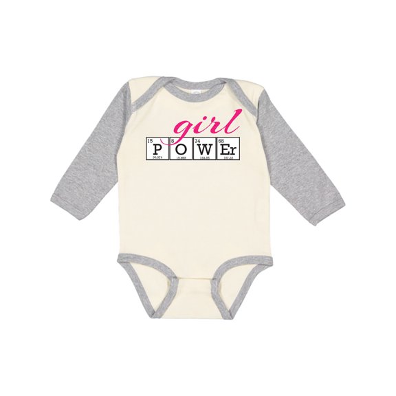 Inktastic Girl Power Girls Long Sleeve Baby Bodysuit