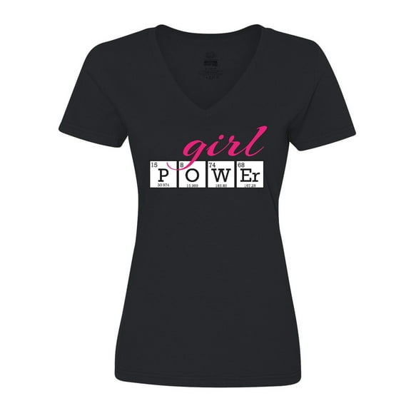 Inktastic Girl Power Women's V-Neck T-Shirt