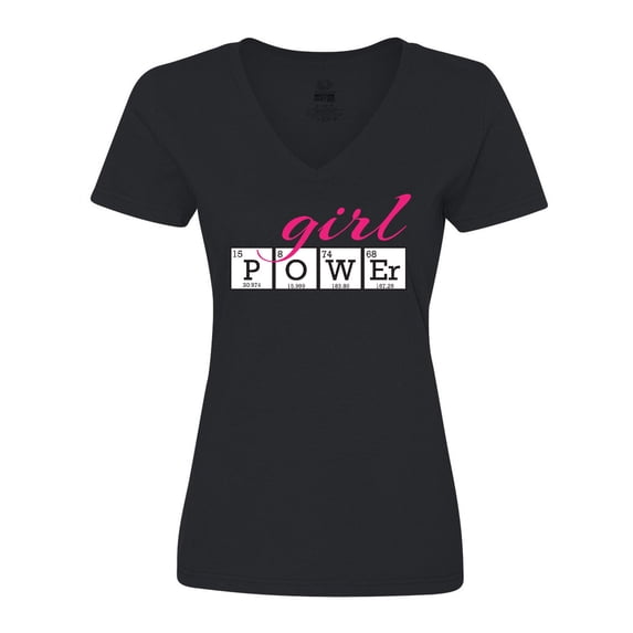 Inktastic Girl Power Women's V-Neck T-Shirt
