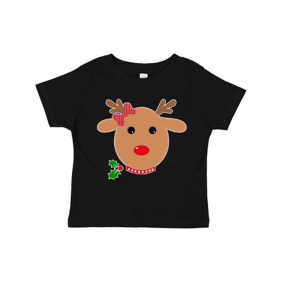 Inktastic Girl Reindeer Boys or Girls Toddler T-Shirt