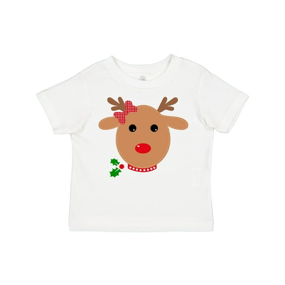 Inktastic Girl Reindeer Boys or Girls Toddler T-Shirt