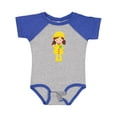 thumbnail image 1 of Inktastic Girl With Brown Hair, Yellow Raincoat, Frog Girls Baby Bodysuit, 1 of 5