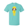 thumbnail image 1 of Inktastic Girl With Brown Hair, Yellow Raincoat, Frog T-Shirt, 1 of 5