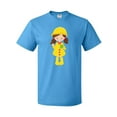 thumbnail image 1 of Inktastic Girl With Brown Hair, Yellow Raincoat, Frog T-Shirt, 1 of 5