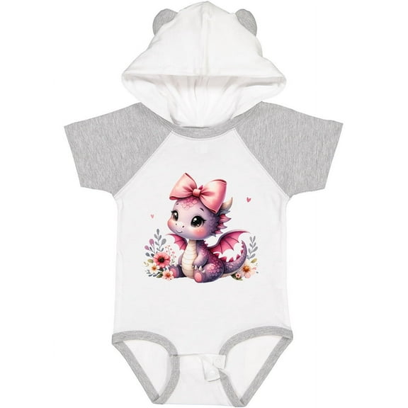Inktastic Girls Baby Dragon Girls Baby Bodysuit