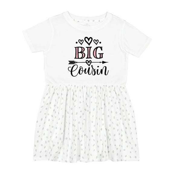 Inktastic Girls Big Cousin Announcement Girls Toddler Dress