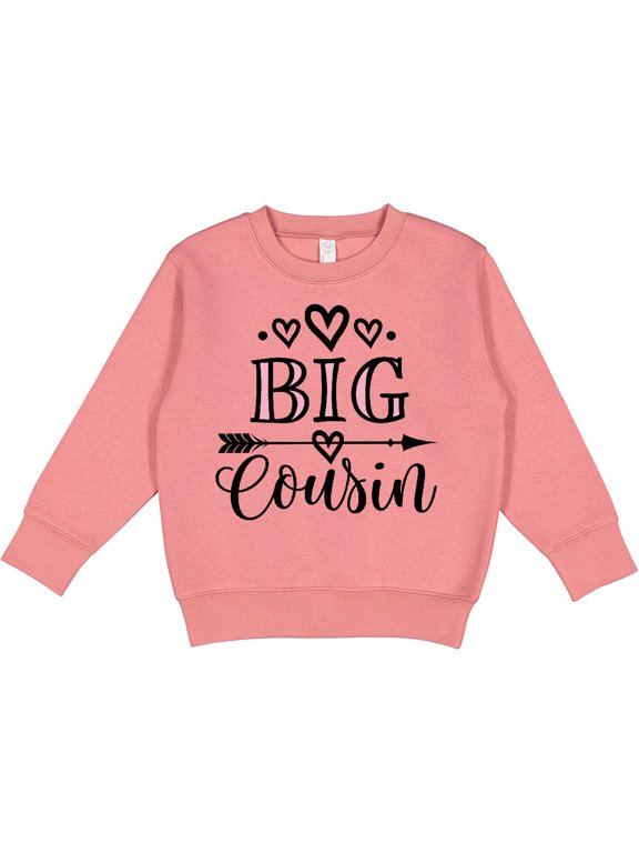 Inktastic Girls Big Cousin Announcement Toddler Sweatshirt