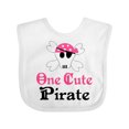 thumbnail image 1 of Inktastic Girls Cute Pirate Girls Baby Bib, 1 of 4
