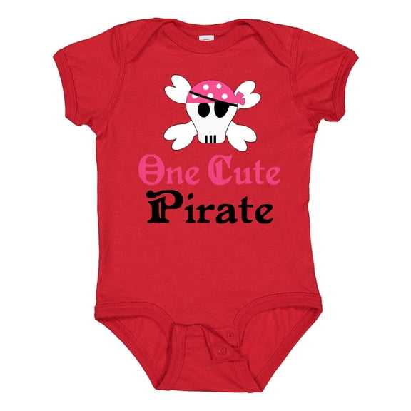 Inktastic Girls Cute Pirate Girls Baby Bodysuit