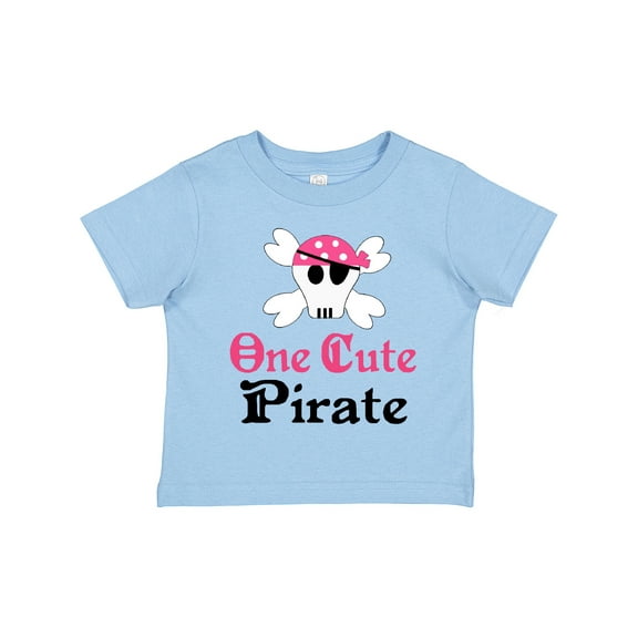 Inktastic Girls Cute Pirate Girls Toddler T-Shirt