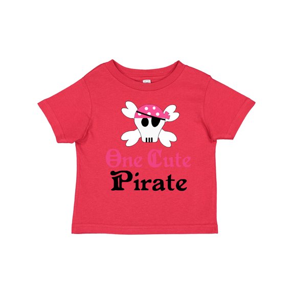 Inktastic Girls Cute Pirate Girls Toddler T-Shirt